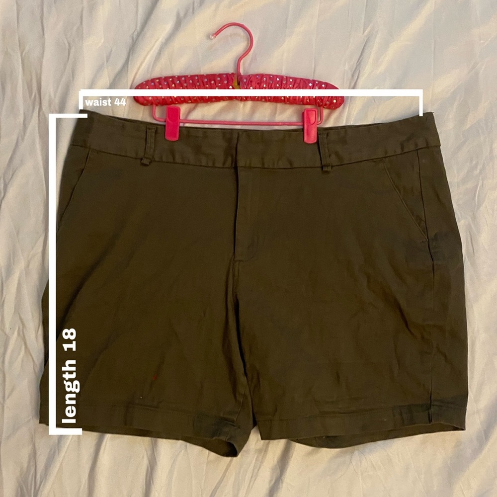 Plus Size Khaki Shorts